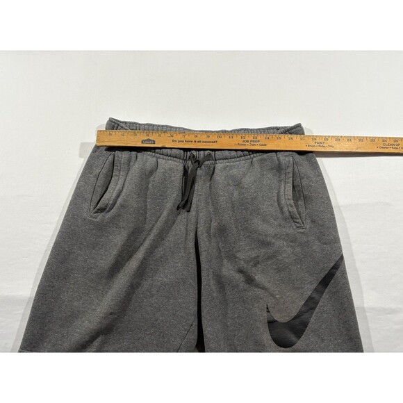 Nike Mens Club Fleece Explosive Shorts 843520-071 Charcoal Grey Black Sz L FLAW - Picture 5 of 11